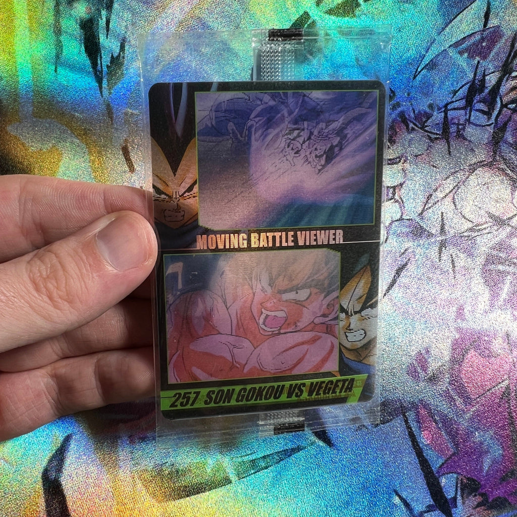 Son Goku VS Vegeta #257 Moving Battle 3D MORINAGA 2008 Sealed Card
