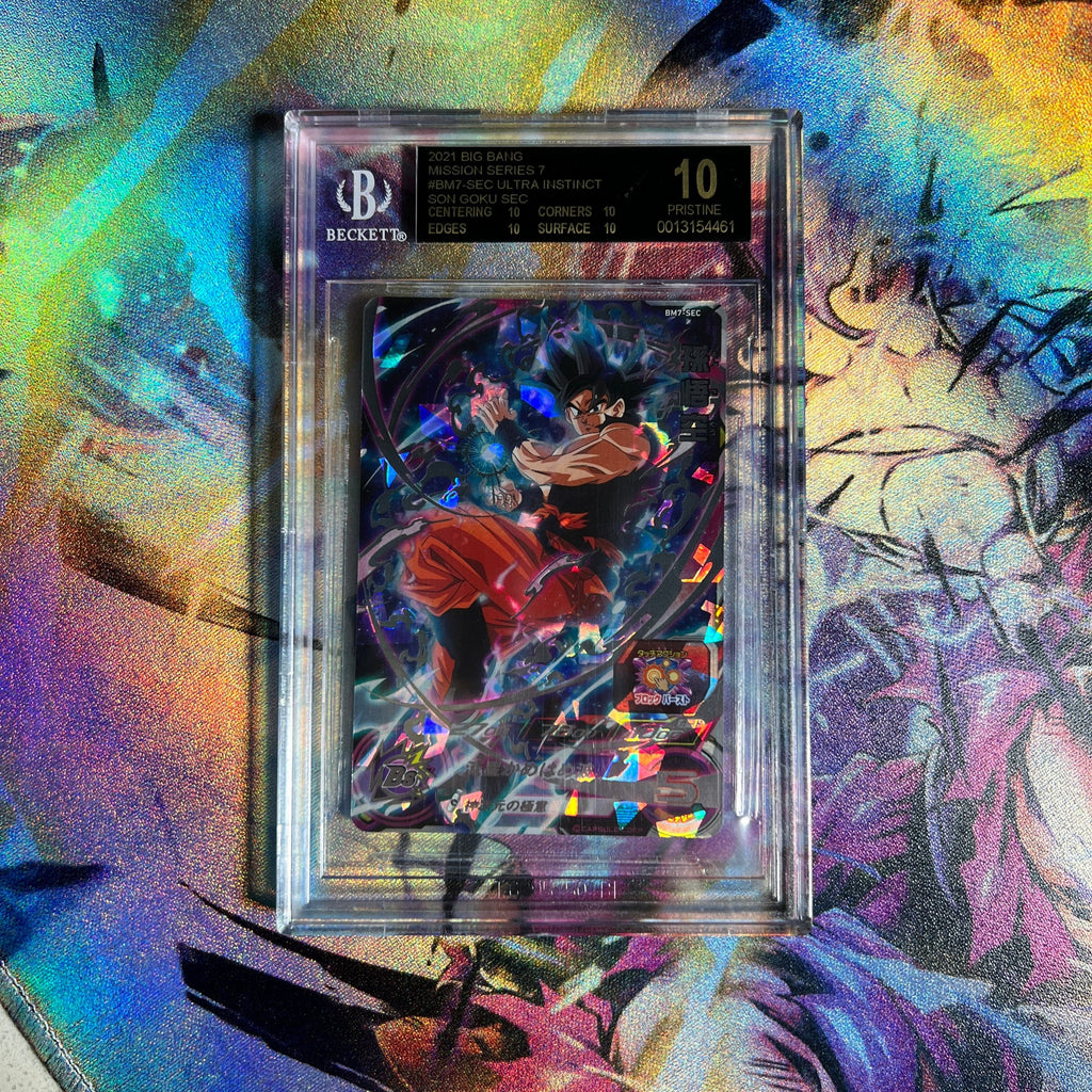 BGS 10 BLACK LABEL Ultra Instinct Goku BM7-SEC Secret Rare