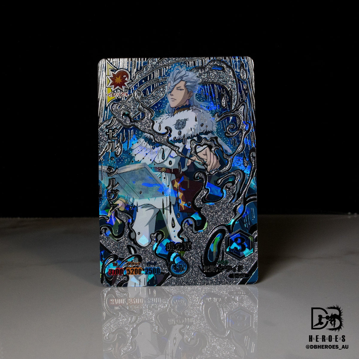 Black Clover GRIMOIRE BATTLE Nozel Silva 3-049 Secret Rare – DBHEROES_AU