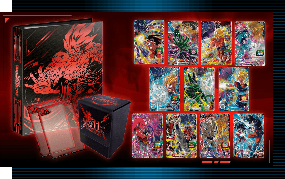SDBH 11th anniversary special setこっしー 11th ANNIVERSARY Super Dragon Ball Heroes Special Binder Set