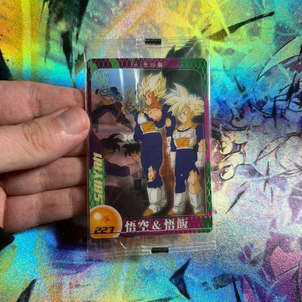 Super Saiyan Son Goku & Son Gohan #227 3D MORINAGA 2008 Sealed Card