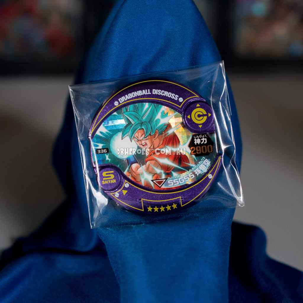 DISCROSS Super Saiyan Blue Goku #336 5-Star Foil Rare *Sealed*