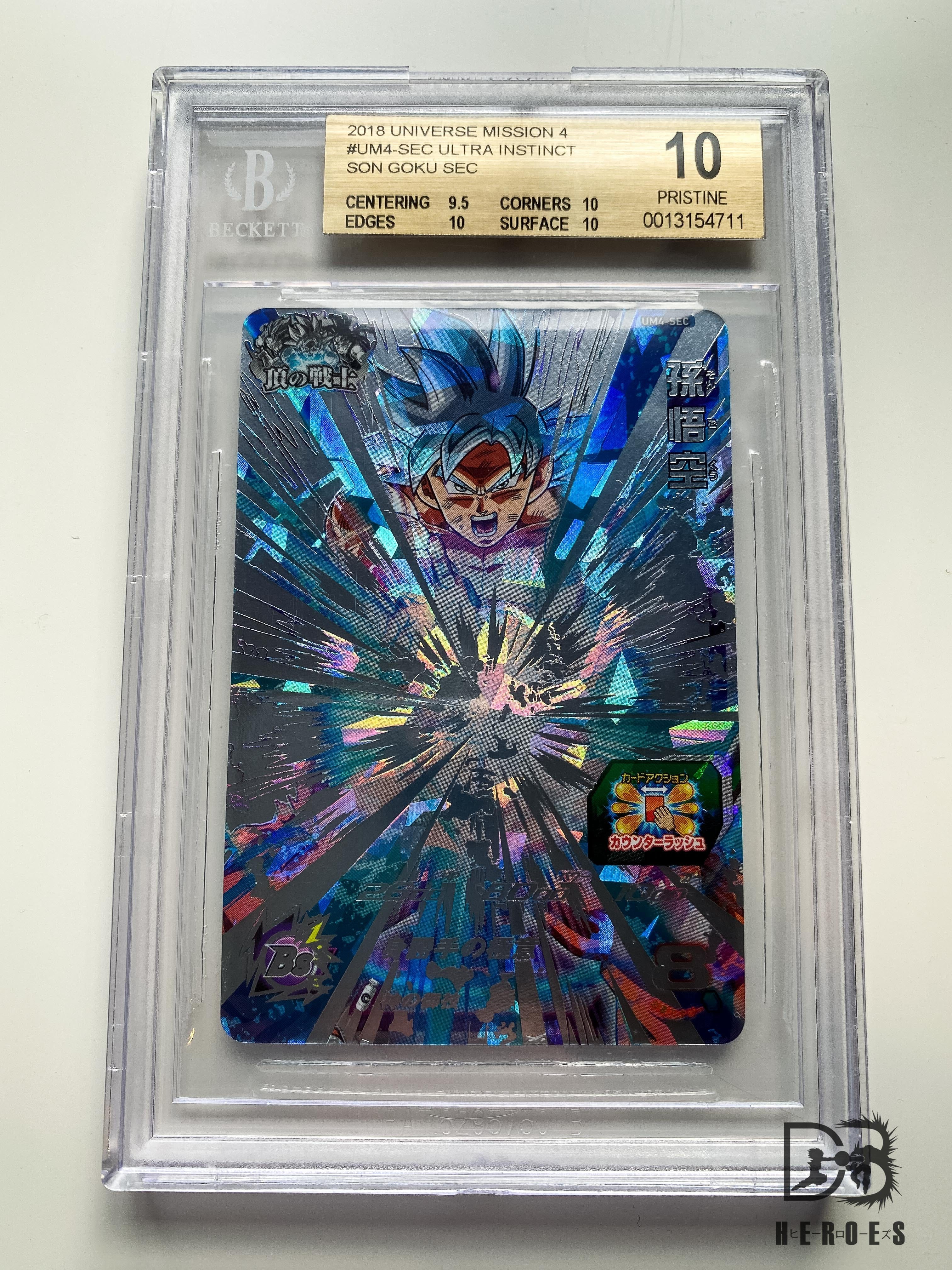 son goku the awakened power booster box BGS 10 GOLD LABEL Ultra Instinct Goku 'Awakened Power' UM4-SEC Secret – DBHEROES_AU