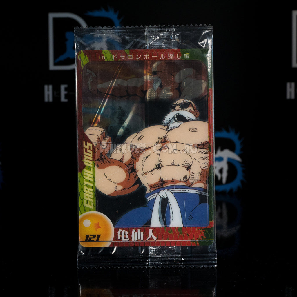 Master Roshi #121 3D MORINAGA Sealed Card