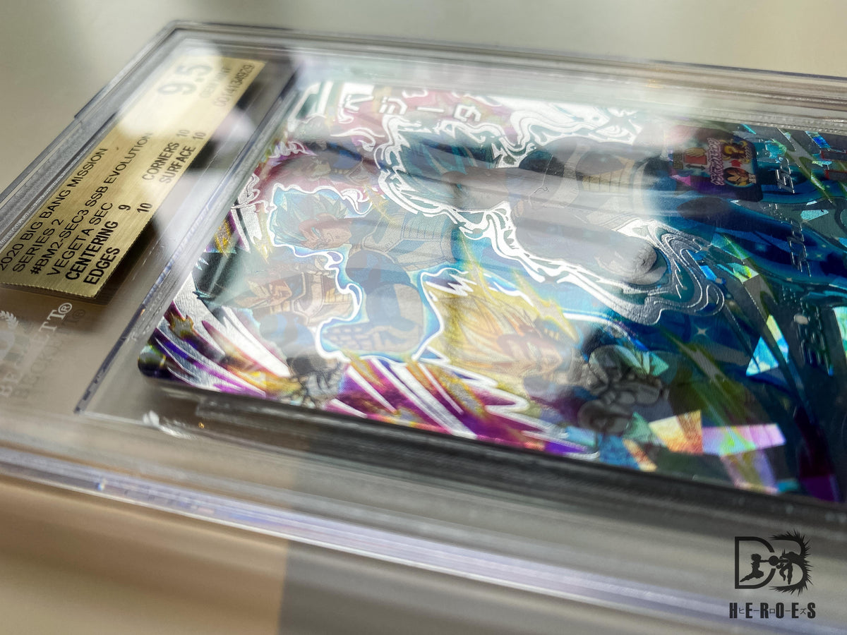 BGS 9.5 GOLD LABEL (with subgrades) Super Saiyan Blue Evolution Vegeta ...